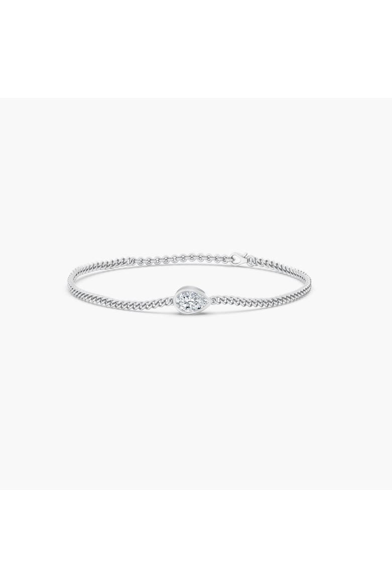 Marquise Bezel Bracelet, Main, color, White Gold