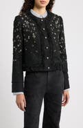 KOBI HALPERIN Marshall Metallic Floral Appliqué Jacket