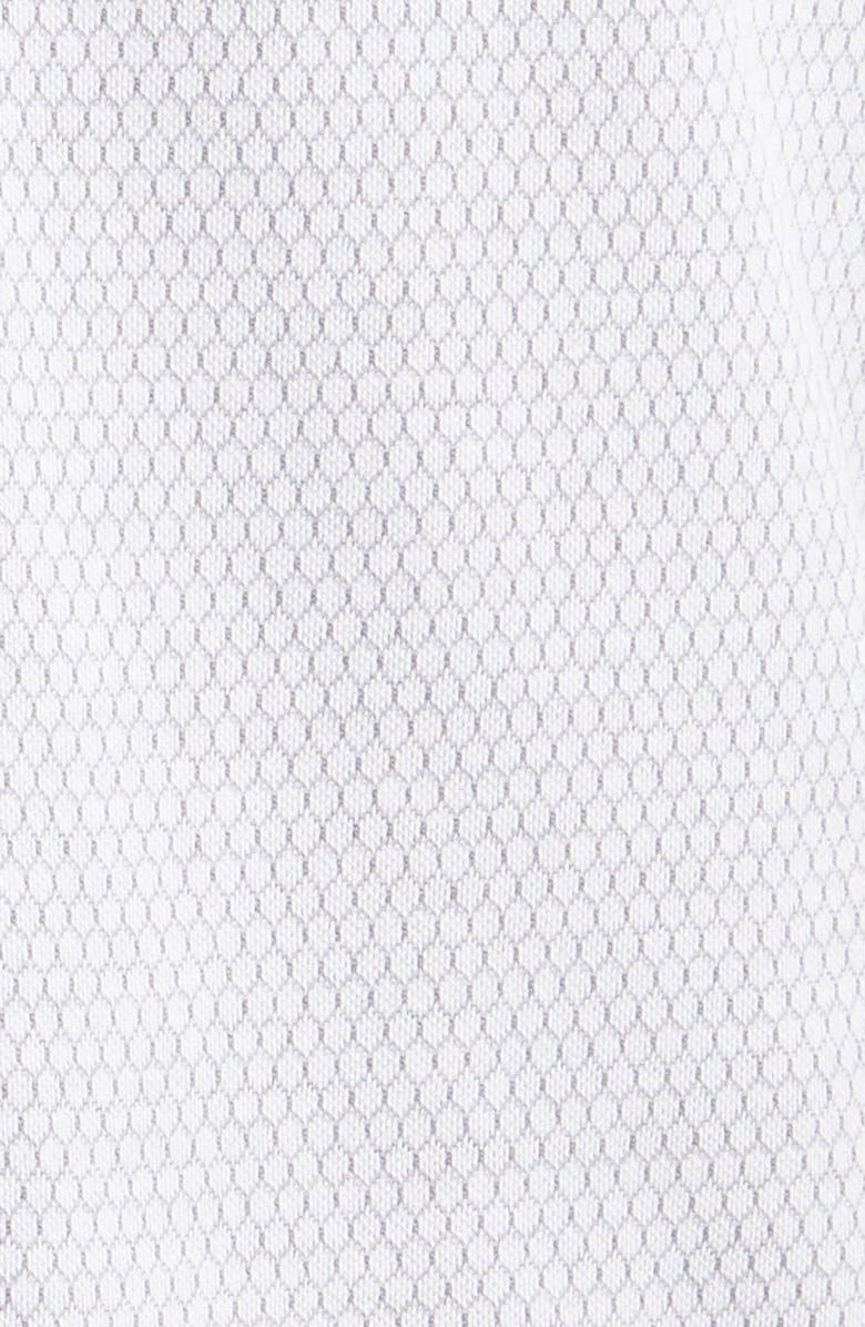 Robert Barakett Campbell Knit Short Sleeve Button-Up Shirt, Alternate, color, Grey