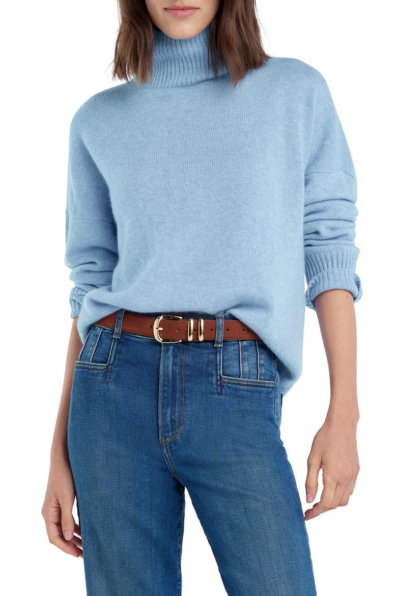 The Maddie Turtleneck Cashmere Sweater, Main, color, BABY BLUE