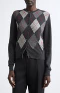 Johnstons of Elgin Clan Argyle Plaid Cashmere Cardigan