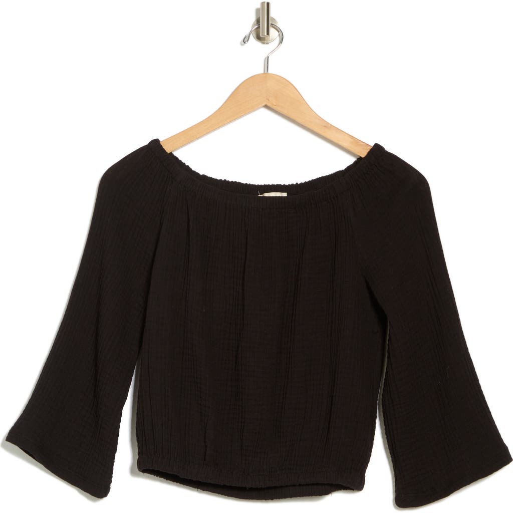 Industry Republic Clothing Raglan Cotton Gauze Top