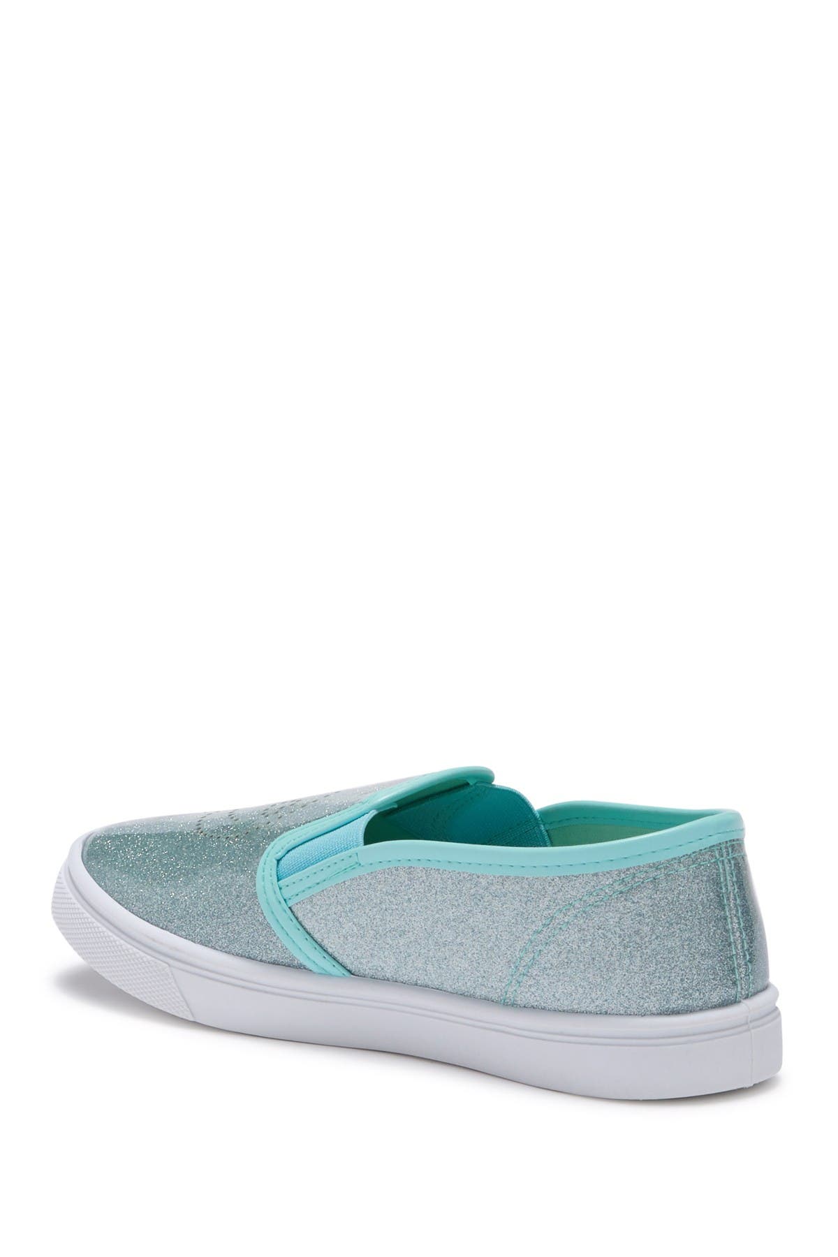 OLIVIA MILLER Perforated Glitter Slip-On Sneaker, Alternate, color, 