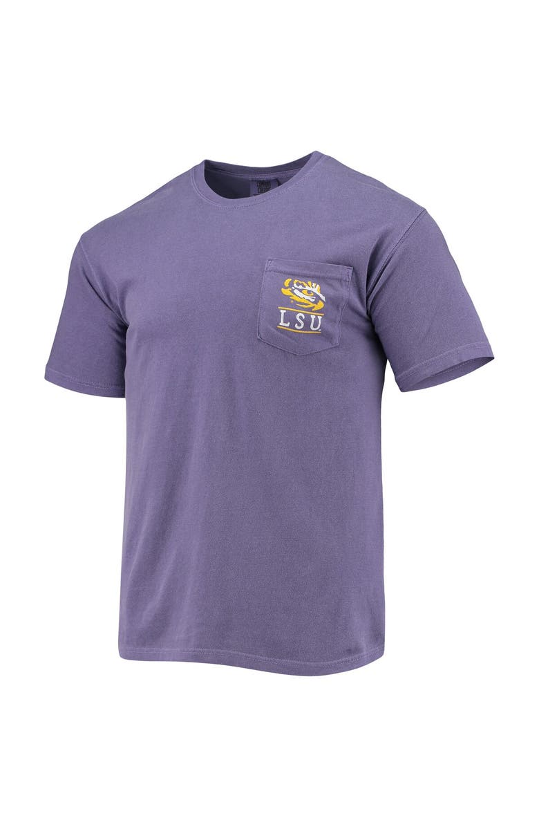 IMAGE ONE Men's Purple LSU Tigers Circle Campus Scene T-Shirt, Alternate, color, 