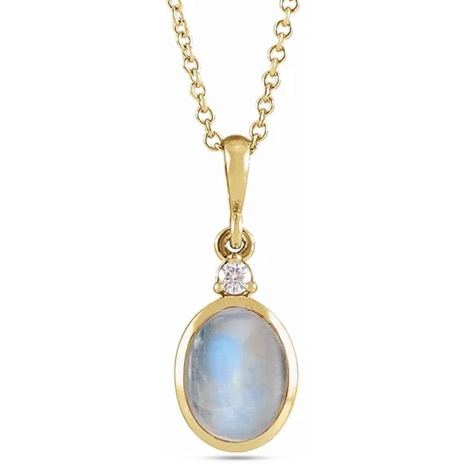 Moonstone, Yellow Gold