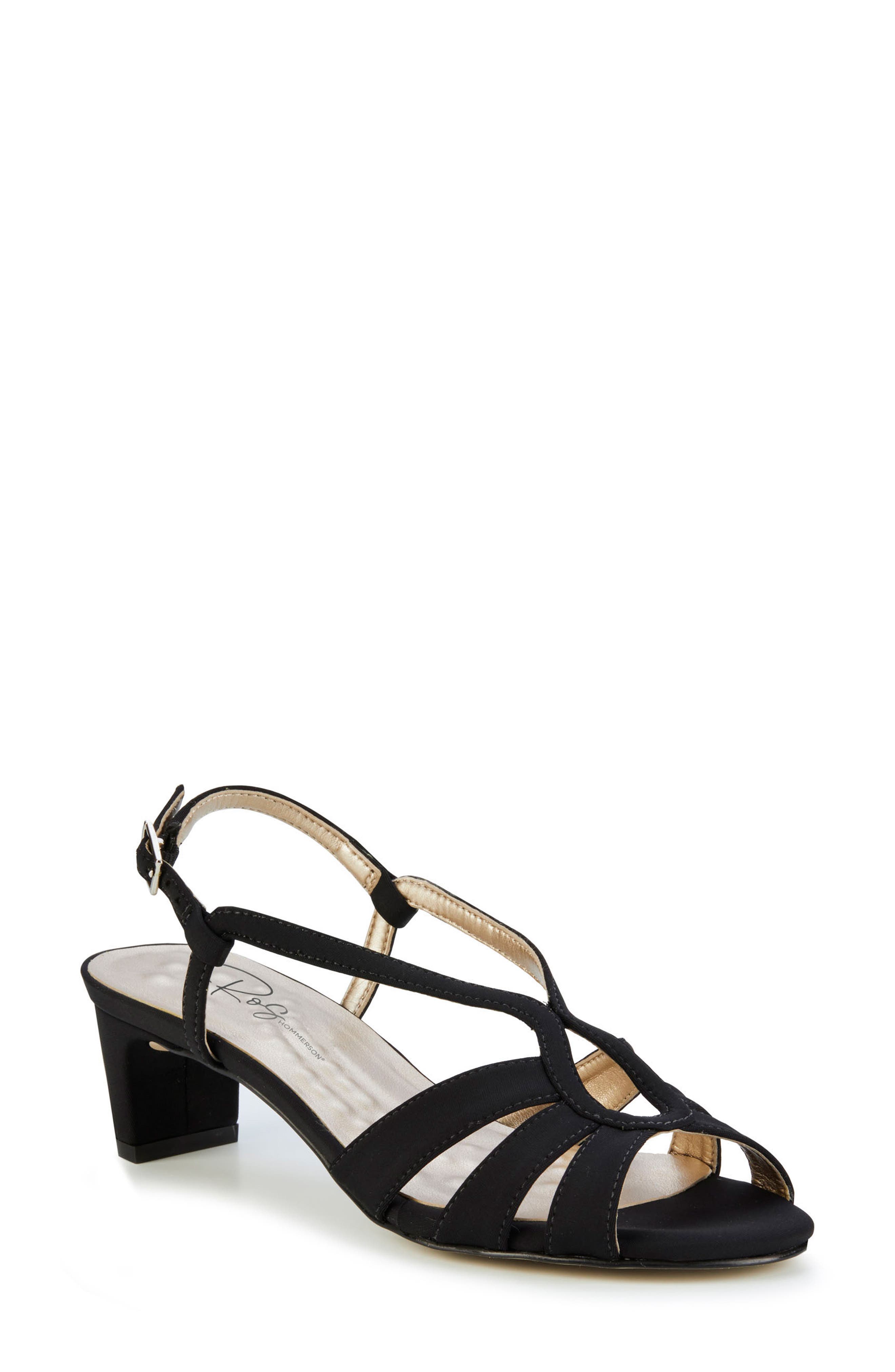 Ros Hommerson Leandra Slingback Sandal, Main, color, Black