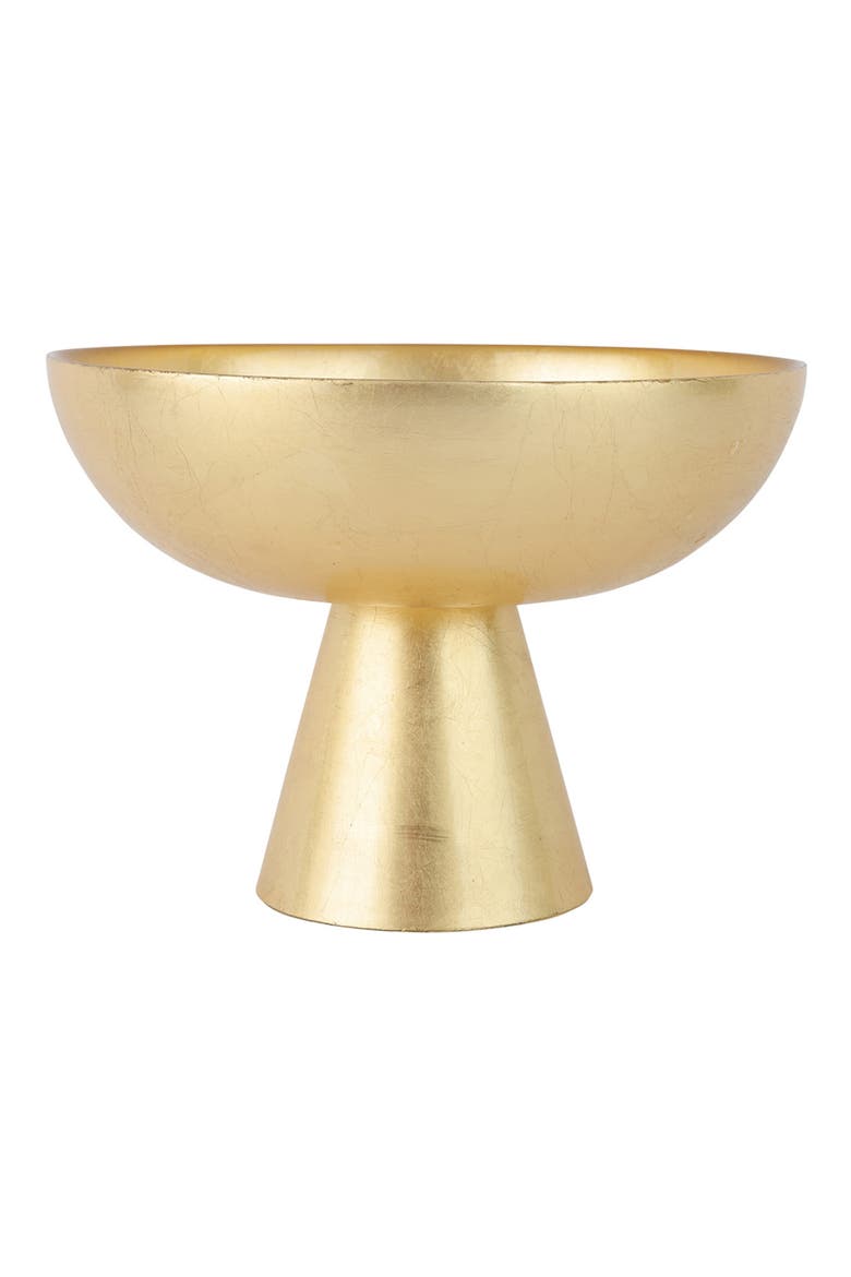 Moon Glass Small Pedestal Bowl, Main, color, GOLD