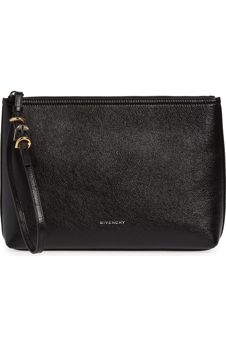 Givenchy Voyou Leather Travel Pouch, Main, color,