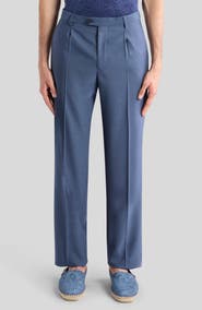 Etro Roma Single Pleat Wool Pants