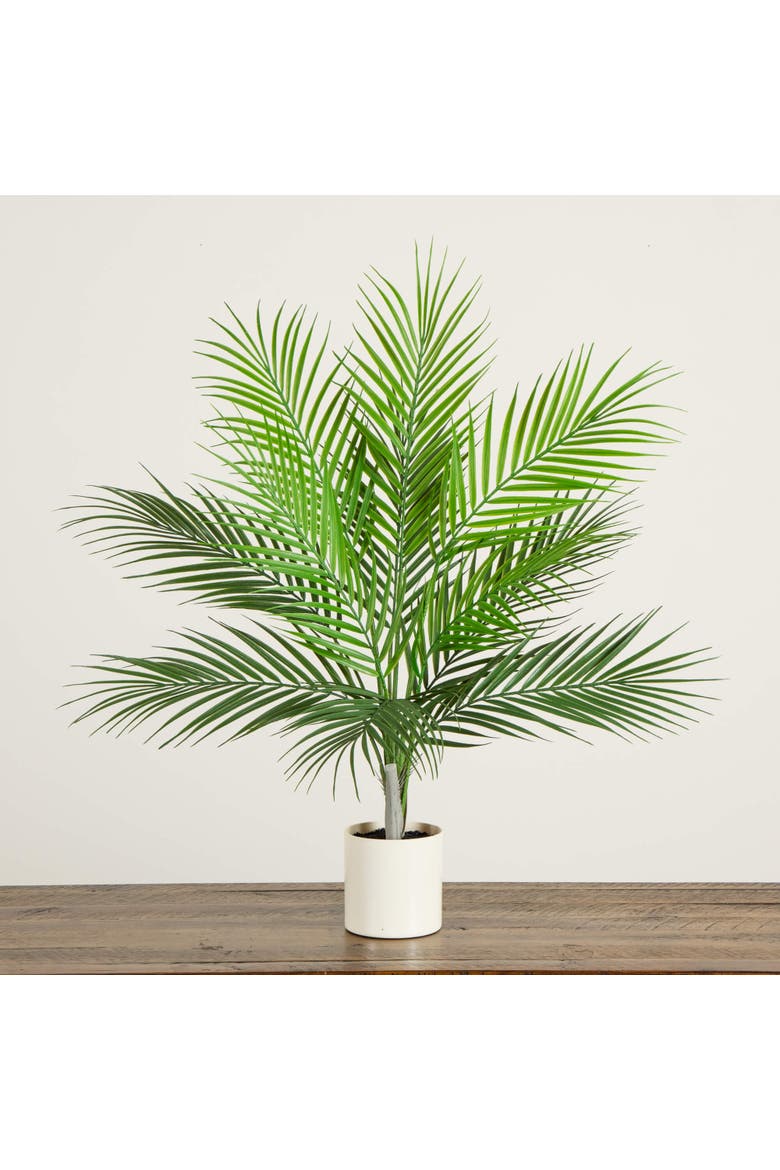 30-in Artificial Palm Tree, Alternate, color, Green