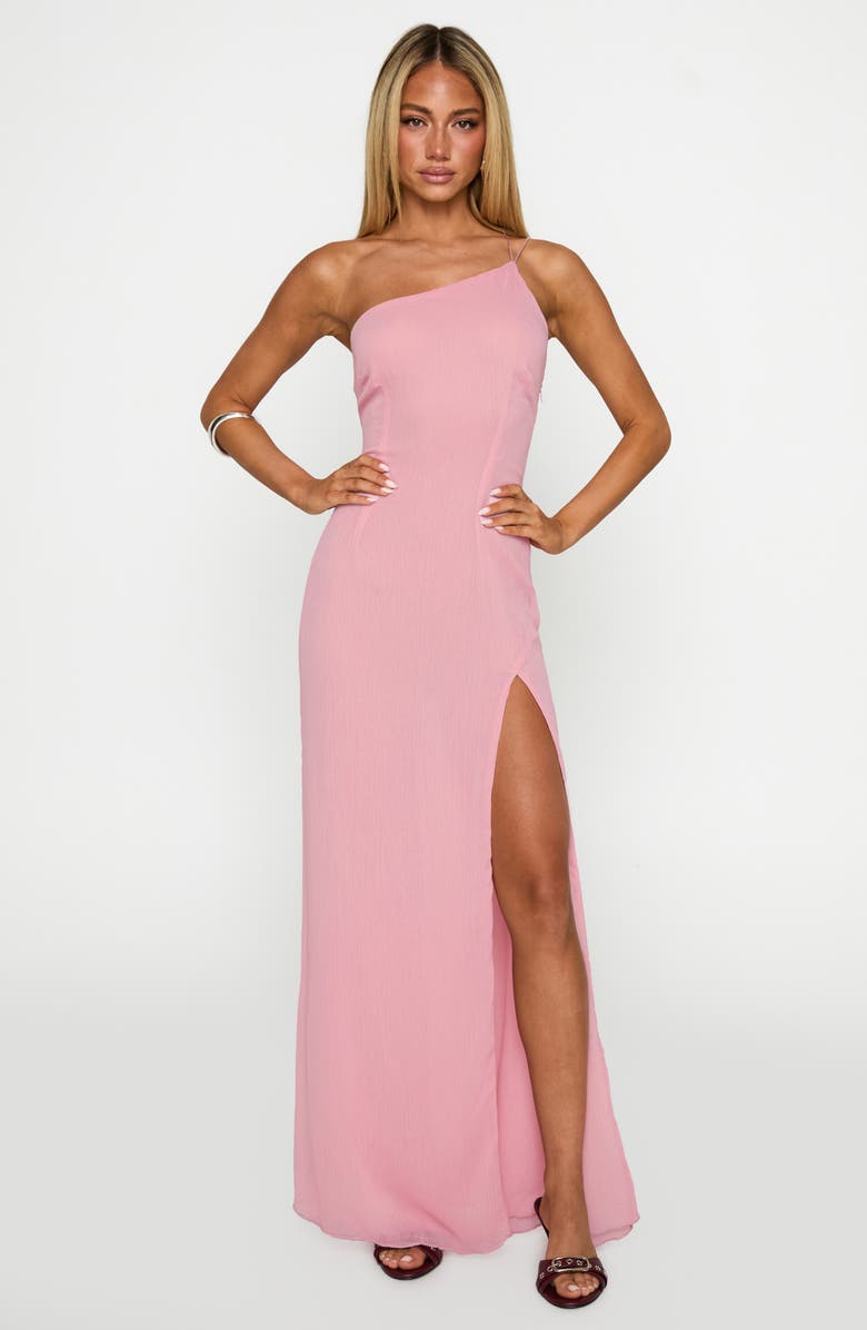 Princess Polly Kiss of Life Chiffon Gown, Alternate, color, Pink