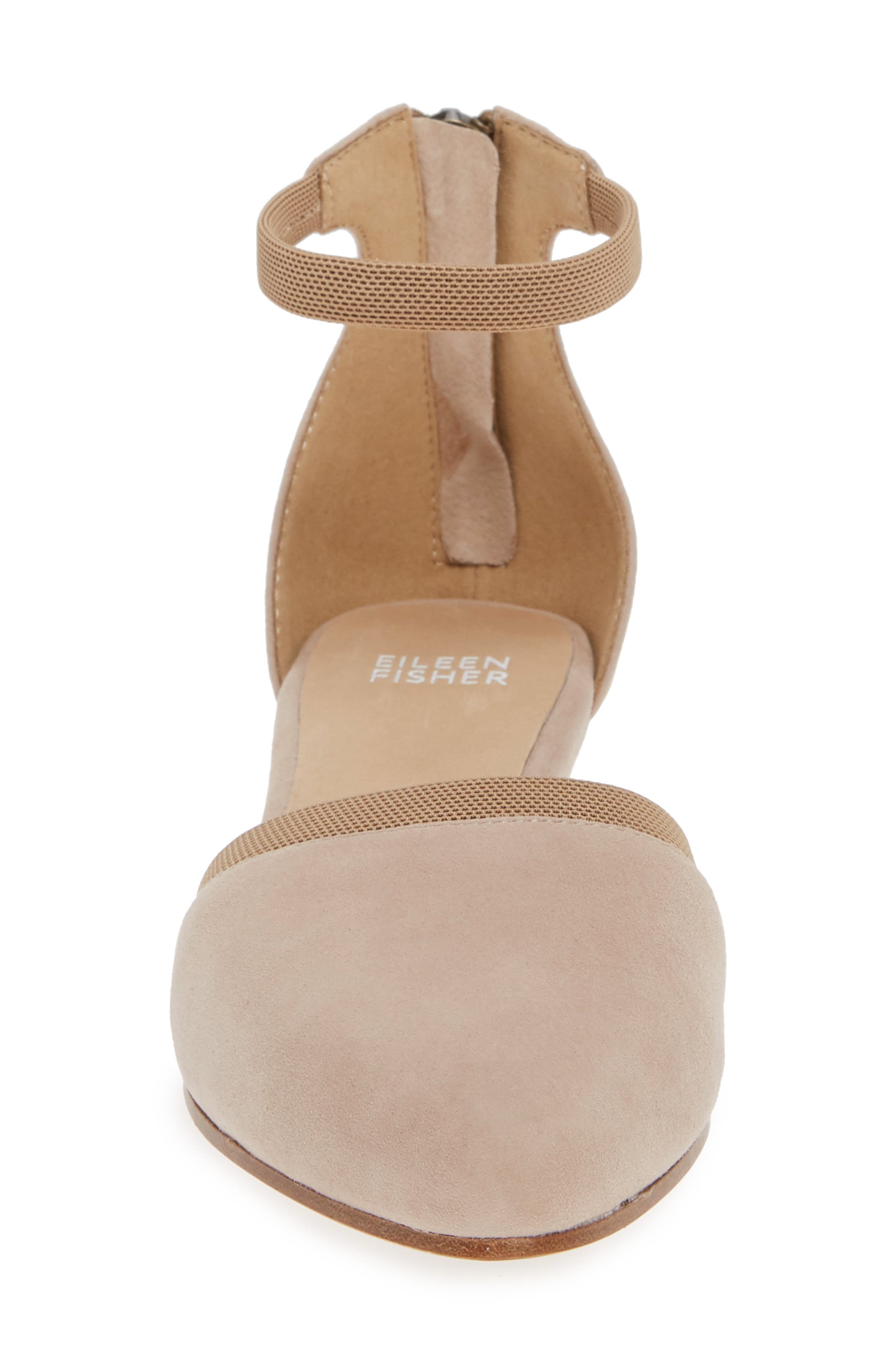 Ivie Ankle Strap Pump, Alternate, color, EARTH SUEDE
