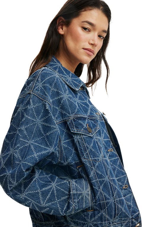 Cotton On 91 Denim Jacket In Blue