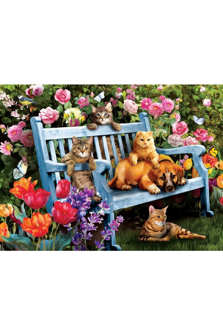 Hanging Out in the Garden 300 piece Jigsaw Puzzle for Adults, Alternate, color, Multicolor