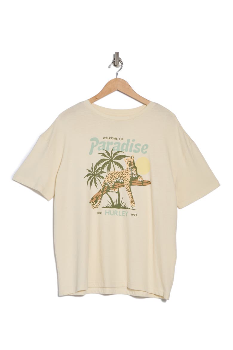 Welcome To Paradise Boyfriend Tee, Alternate, color, OFF WHITE