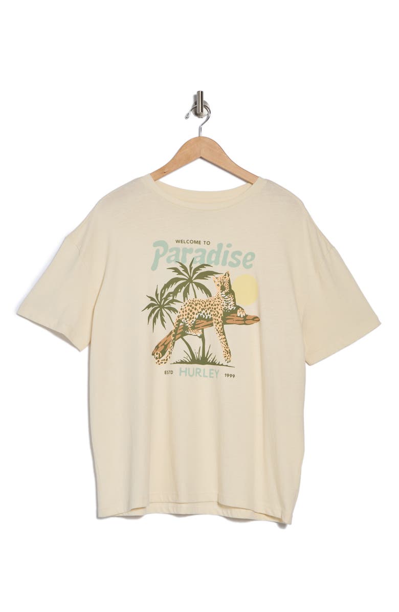 Hurley Welcome To Paradise Boyfriend Tee, Alternate, color,