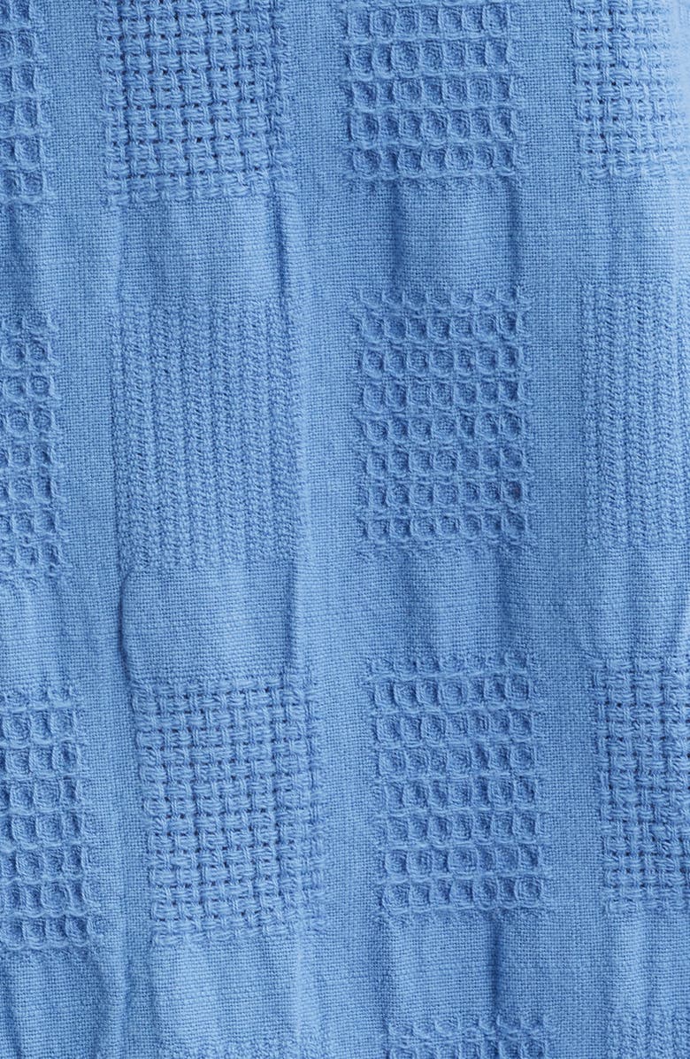 Wax London Didcot Seersucker Camp Shirt, Alternate, color, Mid Blue