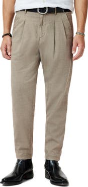 John Varvatos Kian Pleated Carrot Fit Pants