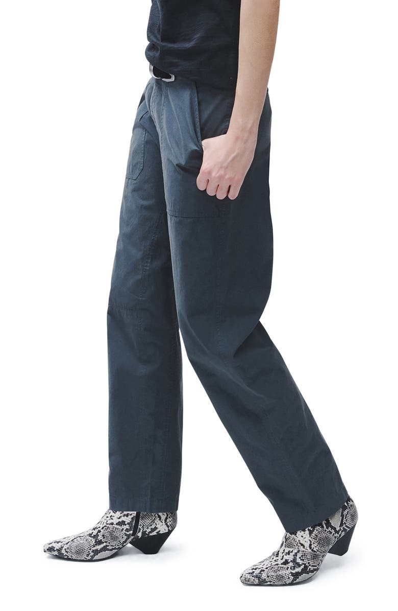 rag & bone Leyton Cotton Workwear Pants, Alternate, color, Dark Grey