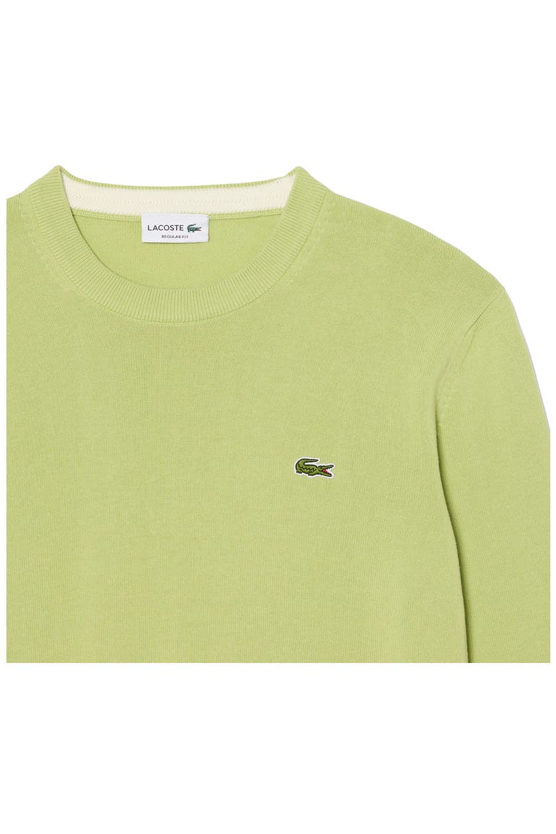 Solid Cotton Jersey Crewneck Sweater, Alternate, color, BIRCH