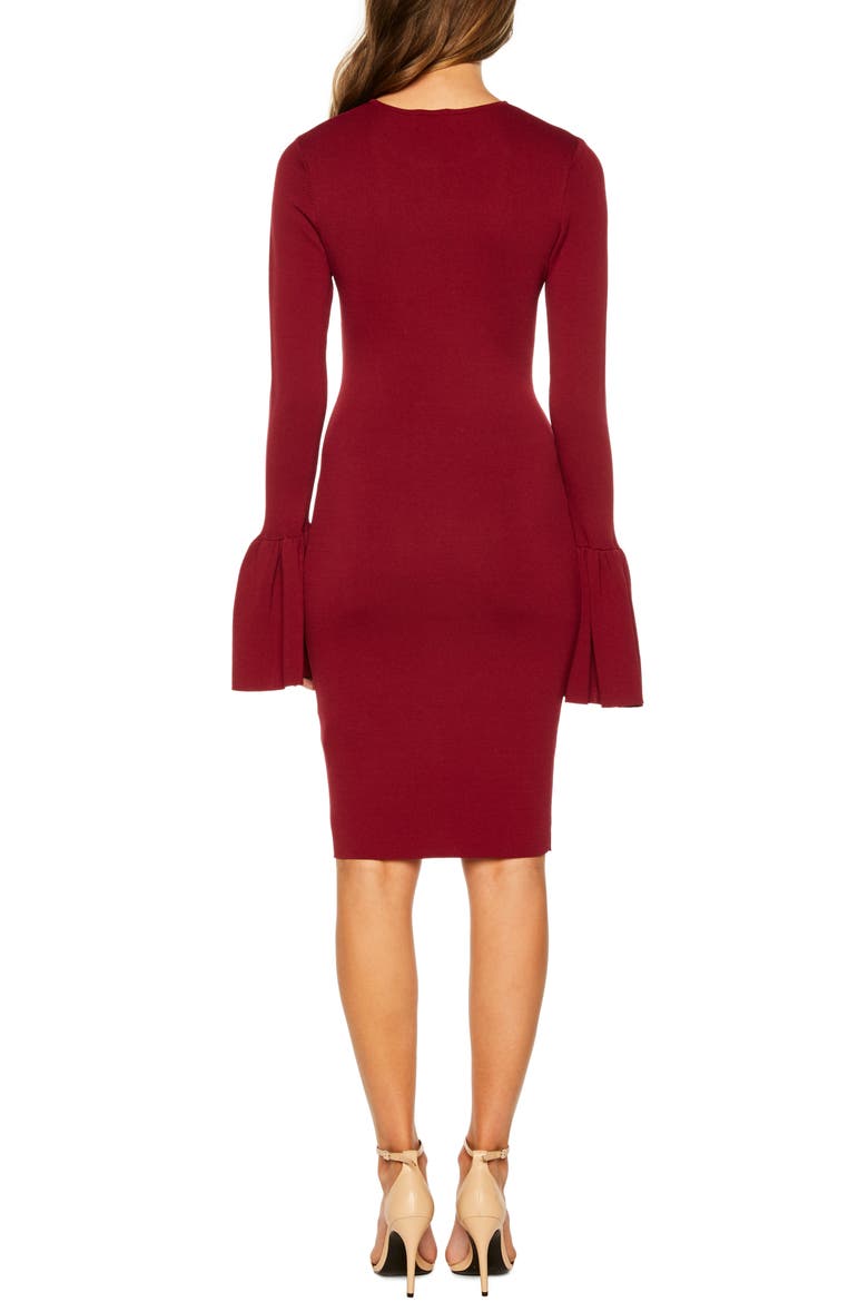 Arabella Sheath Dress, Alternate, color, WINE