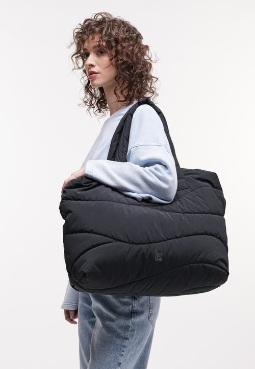 Got Bag Wavy Puffer Recycled Nylon Everyday Laptop Bag In Black