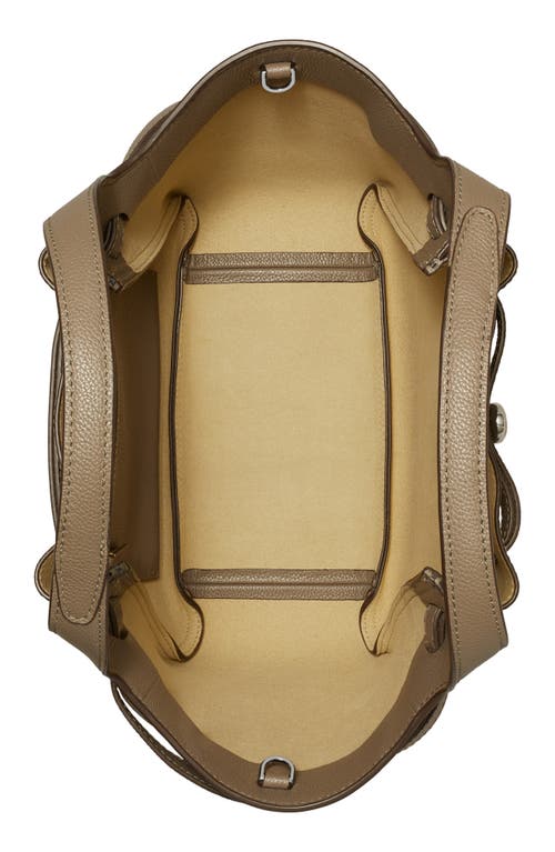 TORY BURCH TORY BURCH ROMY PEBBLE LEATHER BUCKET BAG