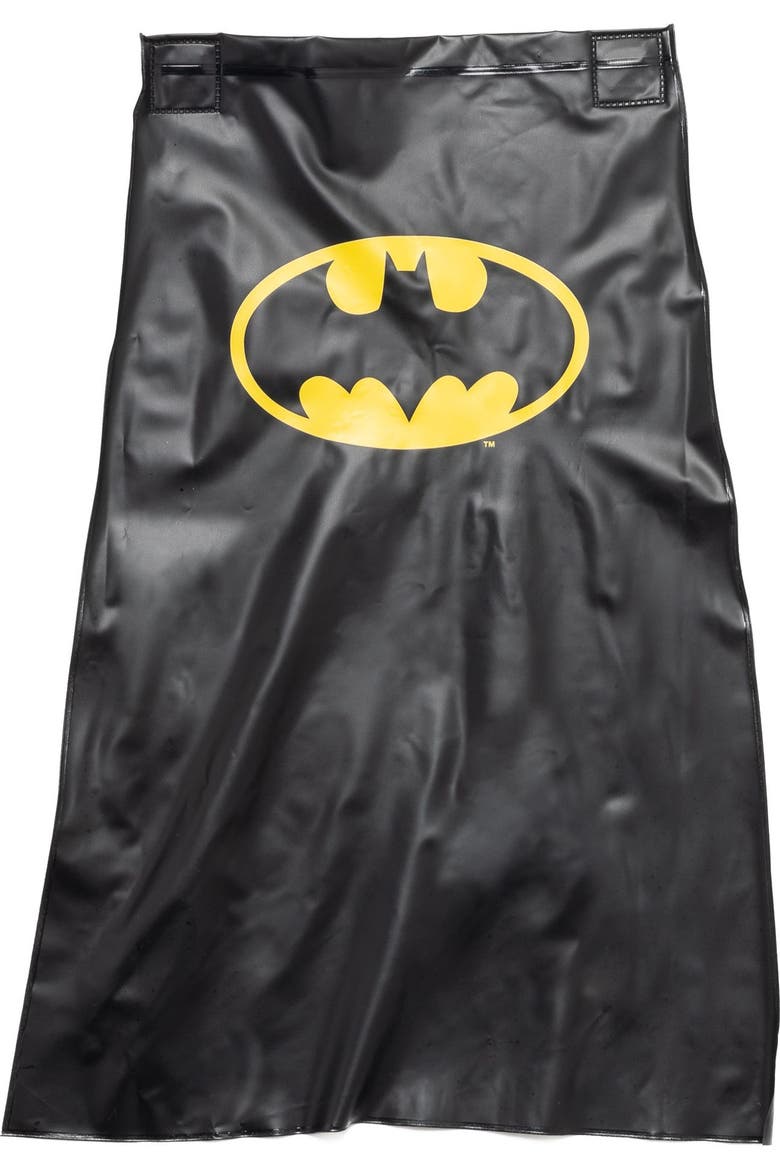 Justice League Batman 3-Piece Rain Jacket and Umbrella Set, Alternate, color, Batman Black Grey