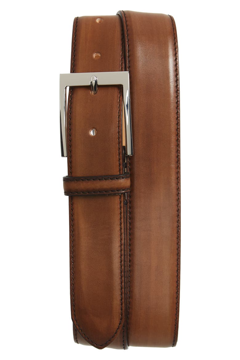 Leather Belt, Main, color, CHESTER