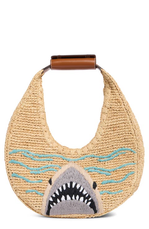 Moon Raffia Tote