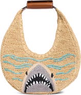 STAUD Moon Raffia Tote