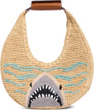 STAUD Moon Raffia Tote