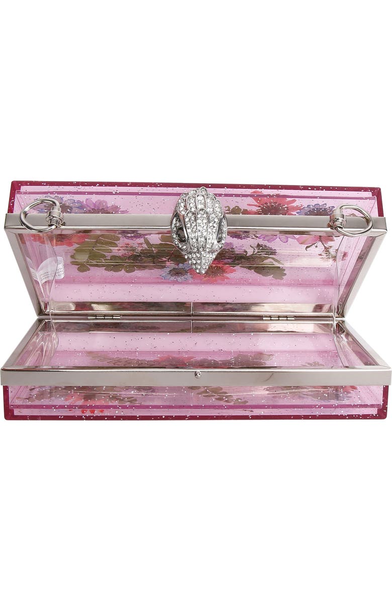 Kurt Geiger London Flower Box Frame Clutch, Alternate, color,