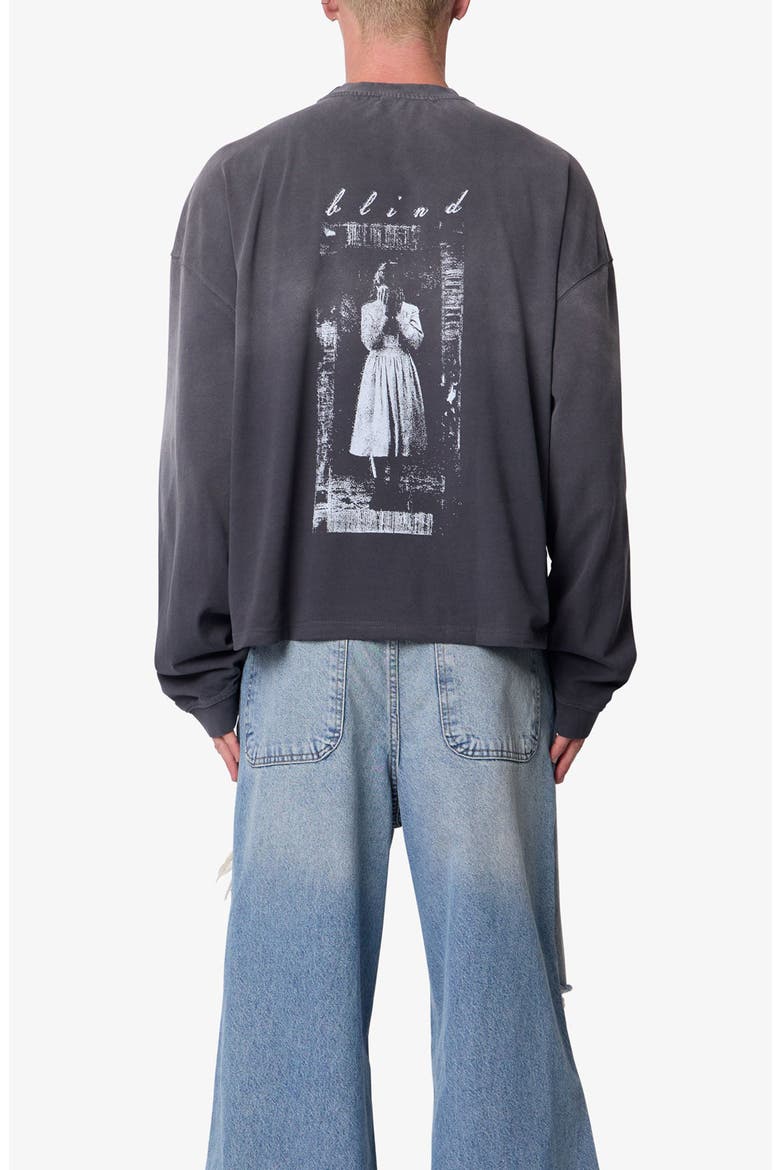 Doorway Long Sleeve Cotton Graphic T-Shirt, Alternate, color, WASHED BLACK