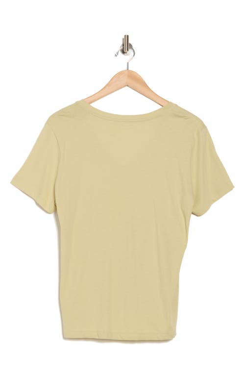 Shop Madewell Whisper V-neck T-shirt In Pale Lichen