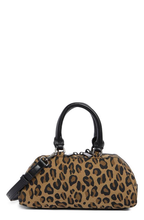 Leopard Print Satchel Bag