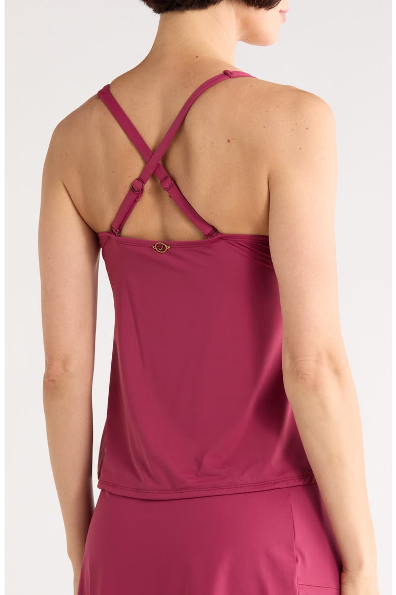 Susana Halter Tankini Top, Alternate, color, MULBERRY