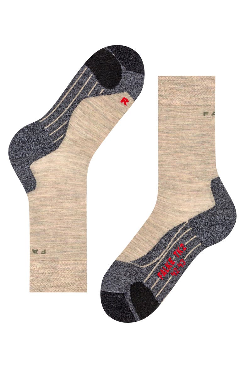 TK2 Explore Melange Hiking Socks, Alternate, color, Khaki