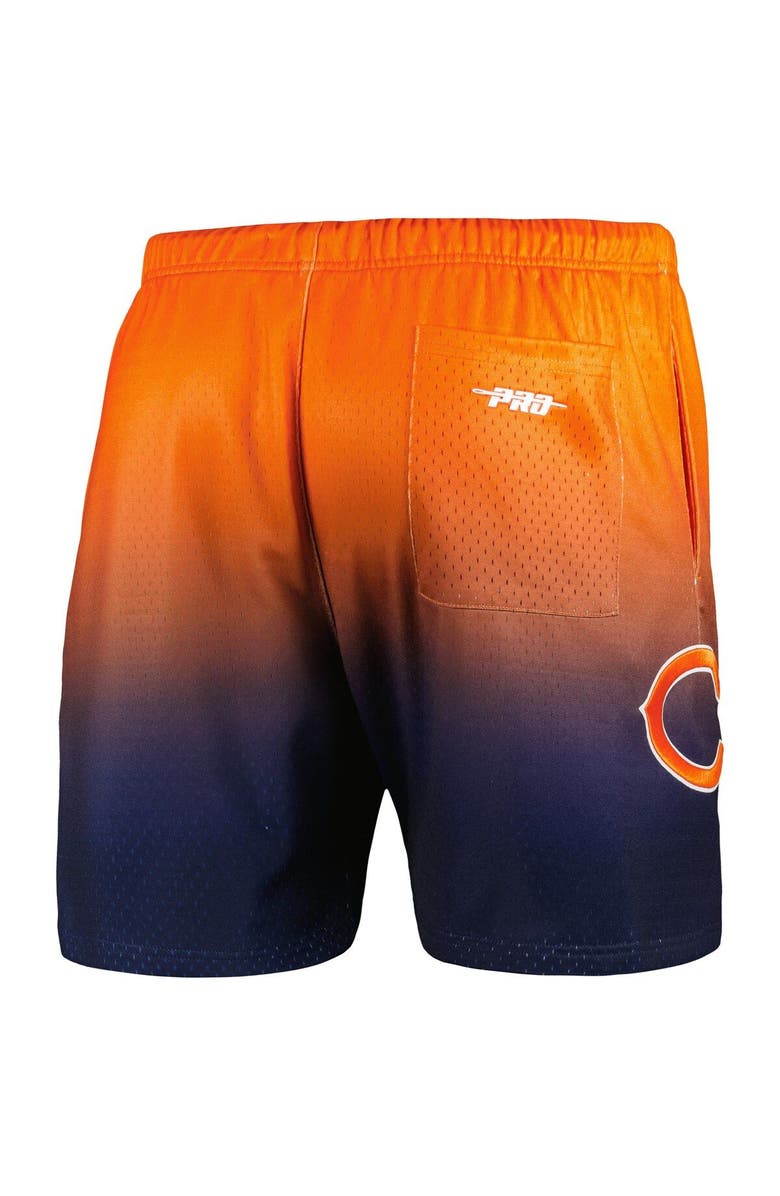 PRO STANDARD Men's Pro Standard Navy/Orange Chicago Bears Ombre Mesh Shorts, Alternate, color, Navy
