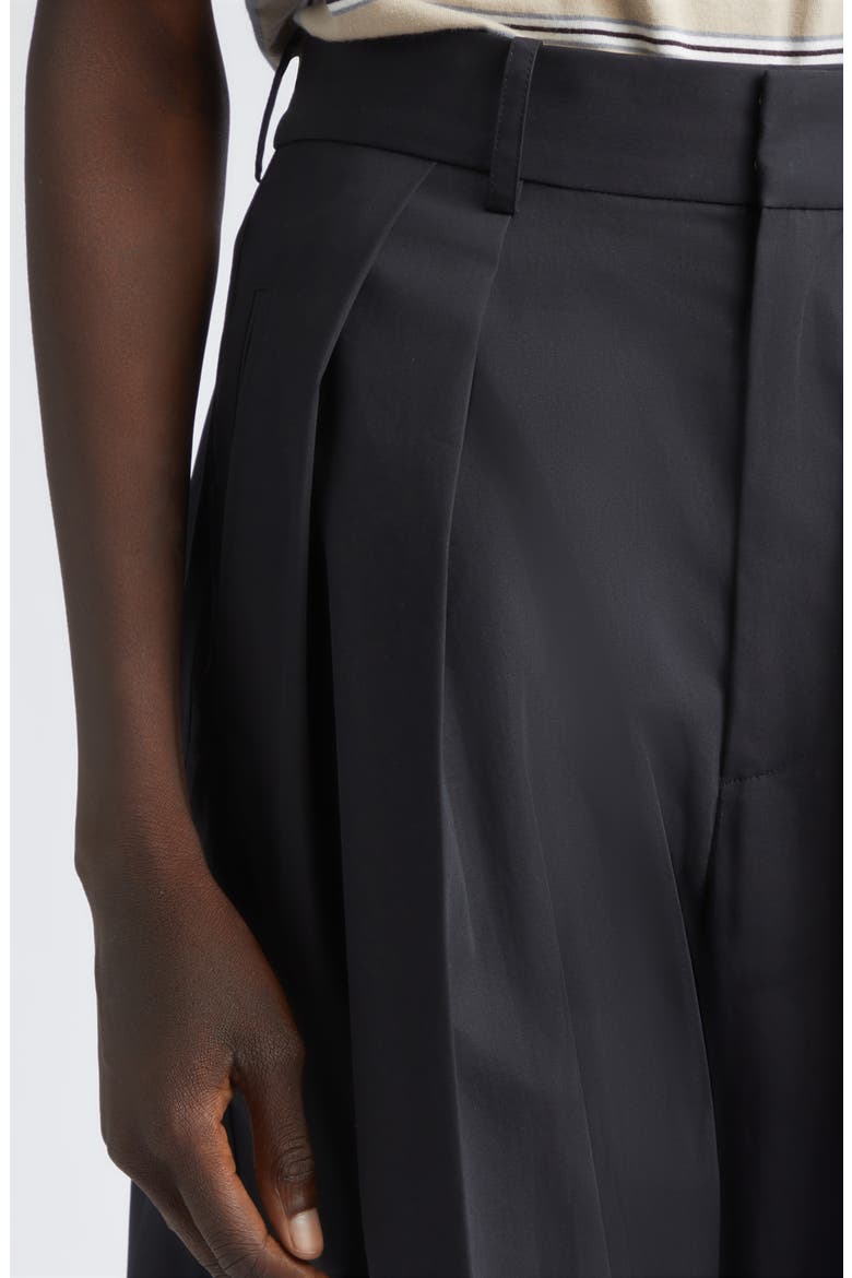 Joel Pleated Trousers, Alternate, color, BLACK