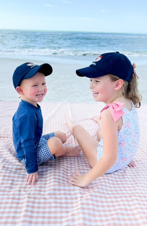 Bits & Bows Auburn Tigers Baseball Hat In Blue