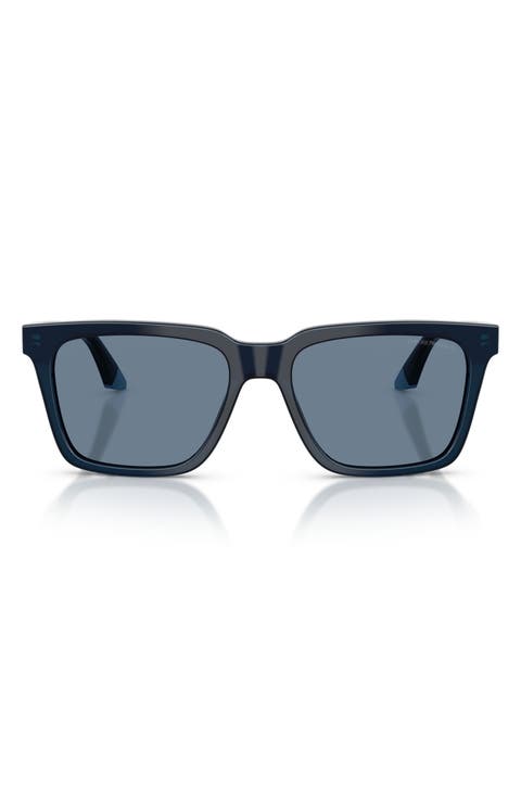 56mm Polarized Square Sunglasses