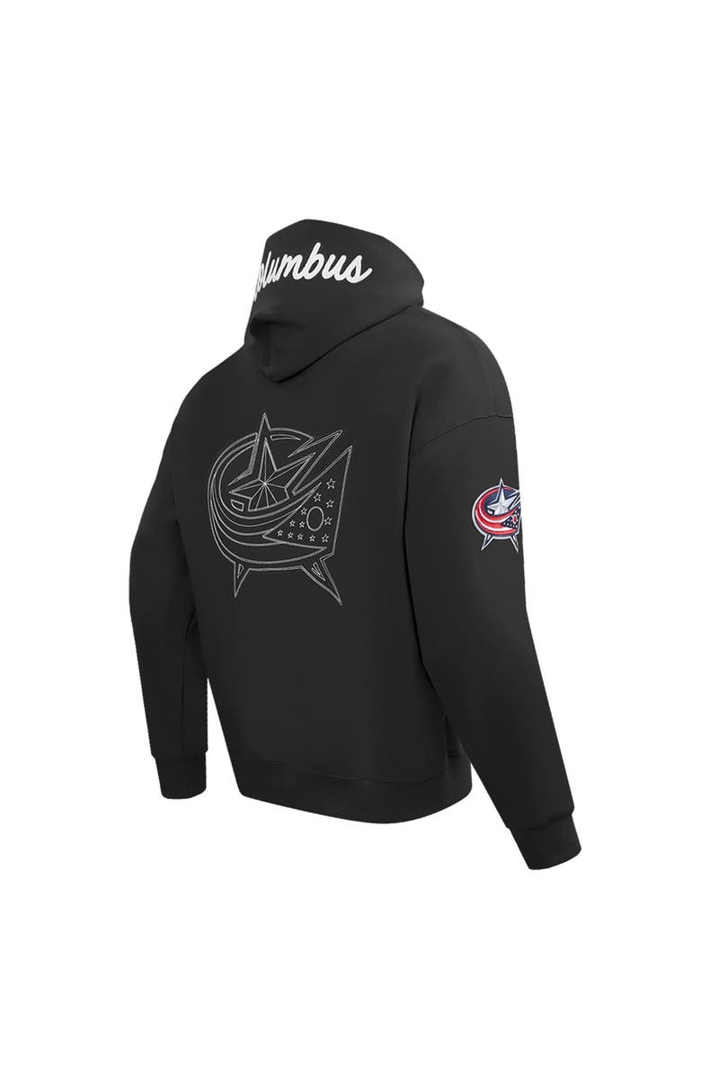 PRO STANDARD Men's Pro Standard  Black Columbus Blue Jackets Paint the City Pullover Hoodie, Alternate, color, 