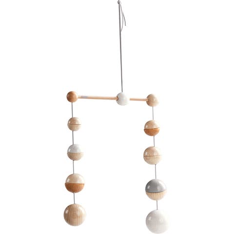 Baby Mobile Dots - Natural Wooden Nursery Ceiling Decoration (Made in Germany)