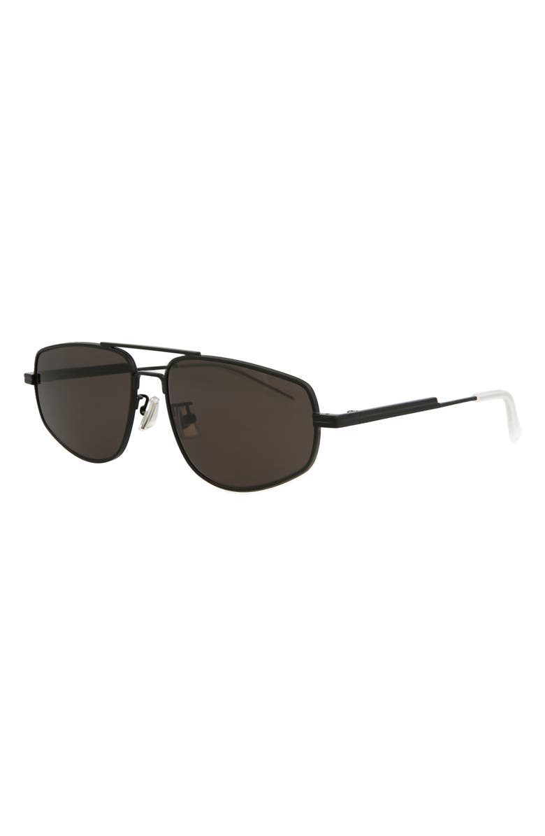 Bottega Veneta Aviator Sunglasses, Alternate, color, Black Grey