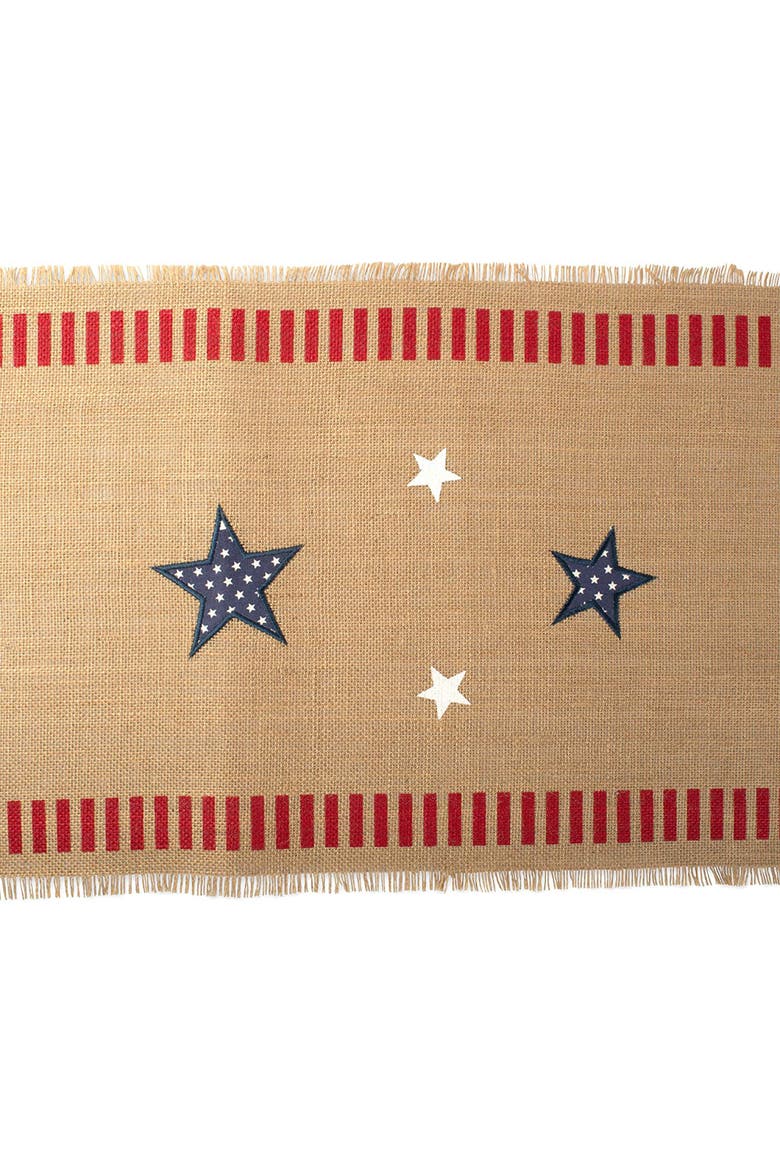 Jute 4th of July Table Runner, Alternate, color, 4th of July