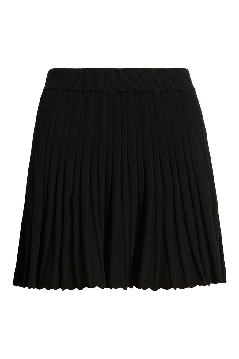 Willany Pleated Skirt, Alternate, color, BLACK