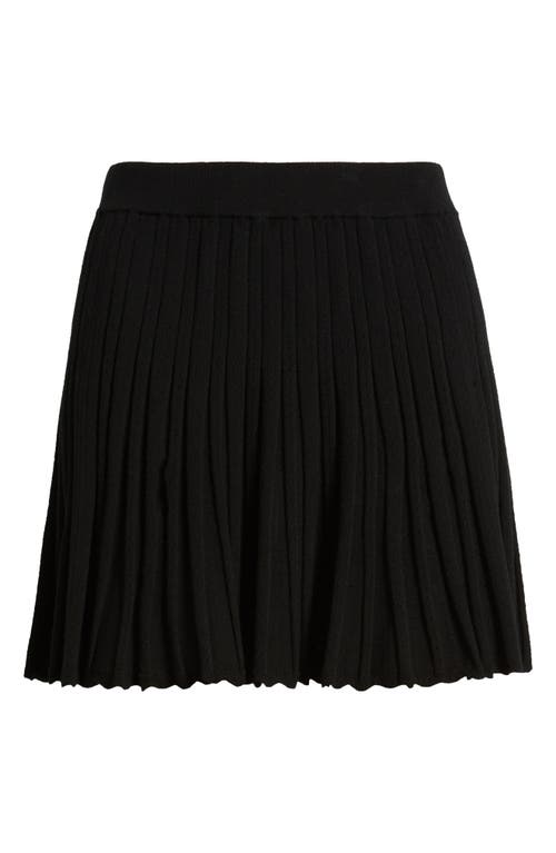 Loveshackfancy Willany Pleated Skirt In Black