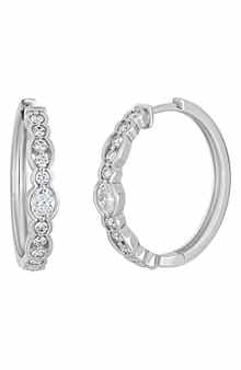 Liora 18k Gold Diamond Hoop Earrings
