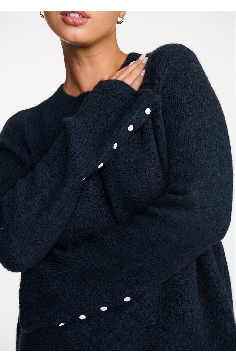 CUUP The Crewneck Sweater- Jersey Knit, Alternate, color, Ocean